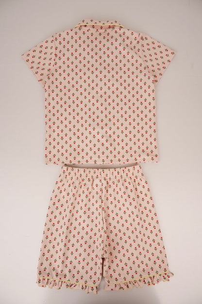 Tulip Garden Two Piece Short Sleeve Set