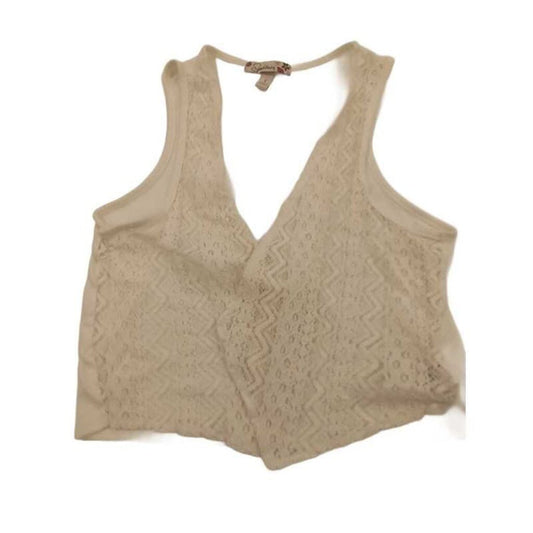 V Neck Crochet Top
