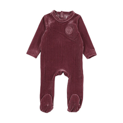 Velour Crown Footie