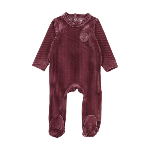 Velour Crown Footie