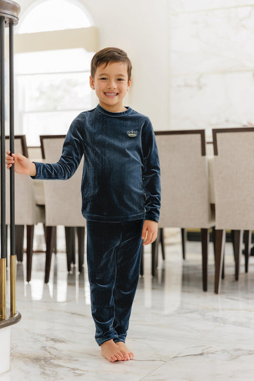Velour Crown Pajamas