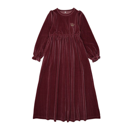 Velour Crown Robe