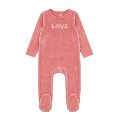 Velour Love Footie