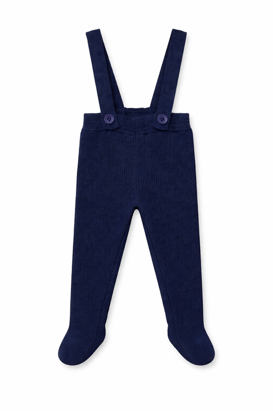 Velvet Plaid Suspender Leggings