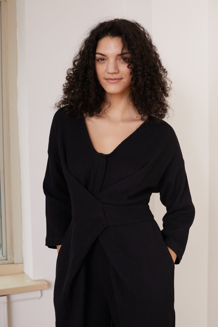 Venus Wrap Jumper in Night