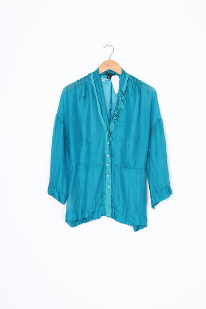 Verge Womens Blue Top Size M