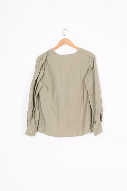 Veronika Maine Womens Green Top Size 10