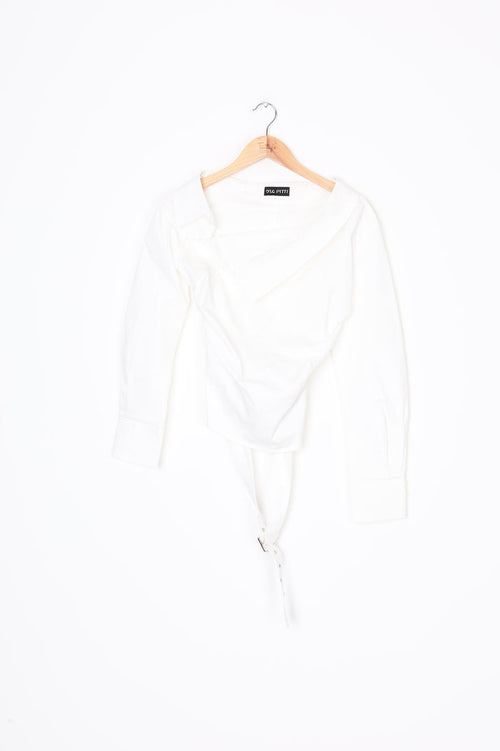 Via Pitti Womens White Top Size S