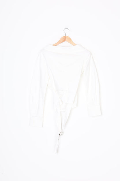 Via Pitti Womens White Top Size S