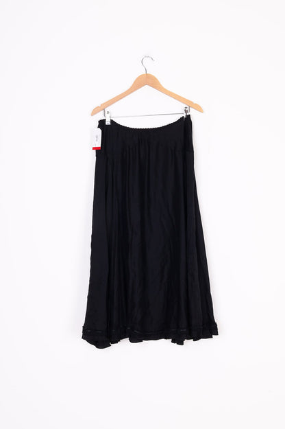 Von troska Womens Black Maxi Skirt Size M