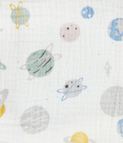 Wash Cloth 3 Pack Muslin Storm Blue Rocket