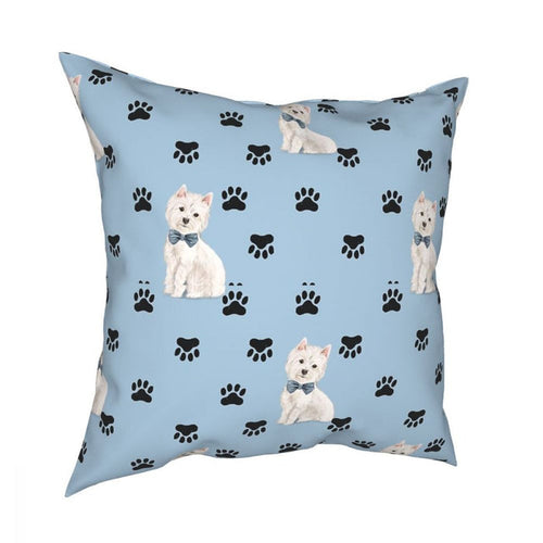 Westie Paws Cushion Cover