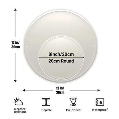 Westie Round Metal Plate