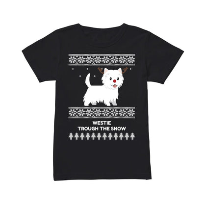 Westie Through The Snow  - Women's T-shirt