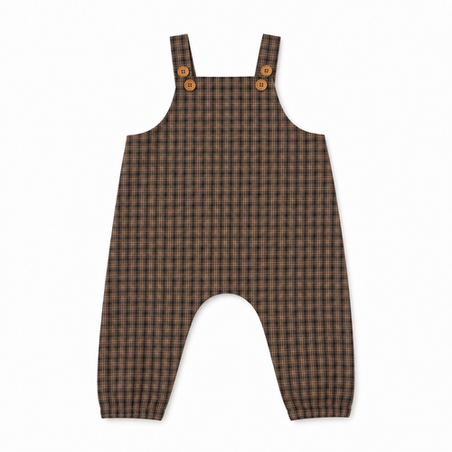 Wool Plaid Overalls