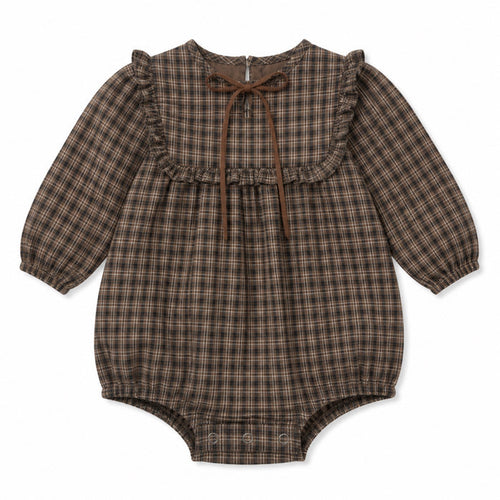 Wool Plaid Romper