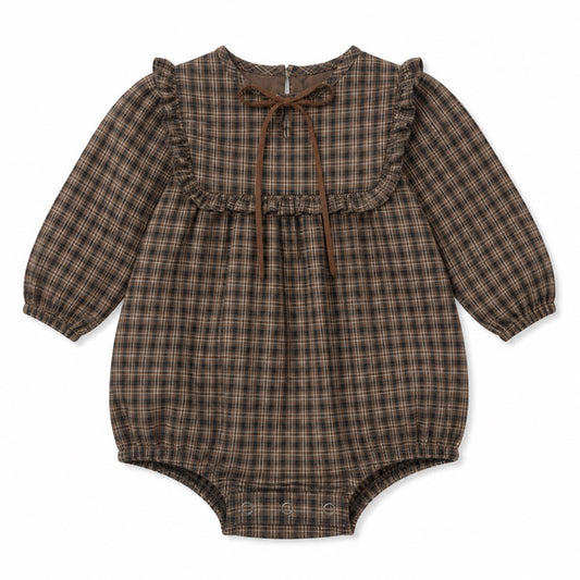 Wool Plaid Romper