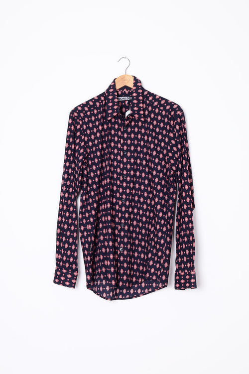 World Mens Blue Shirt Size M