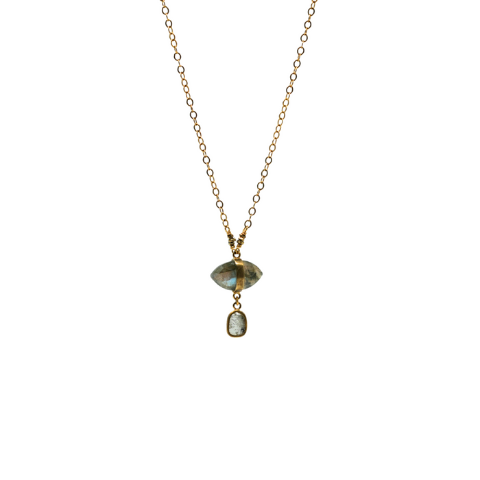 Wrapped Labradorite Necklace