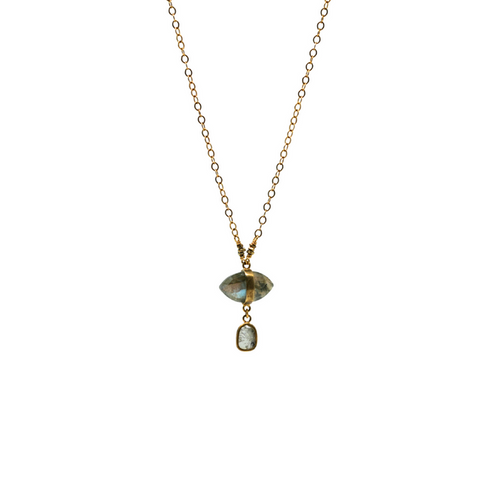 Wrapped Labradorite Necklace